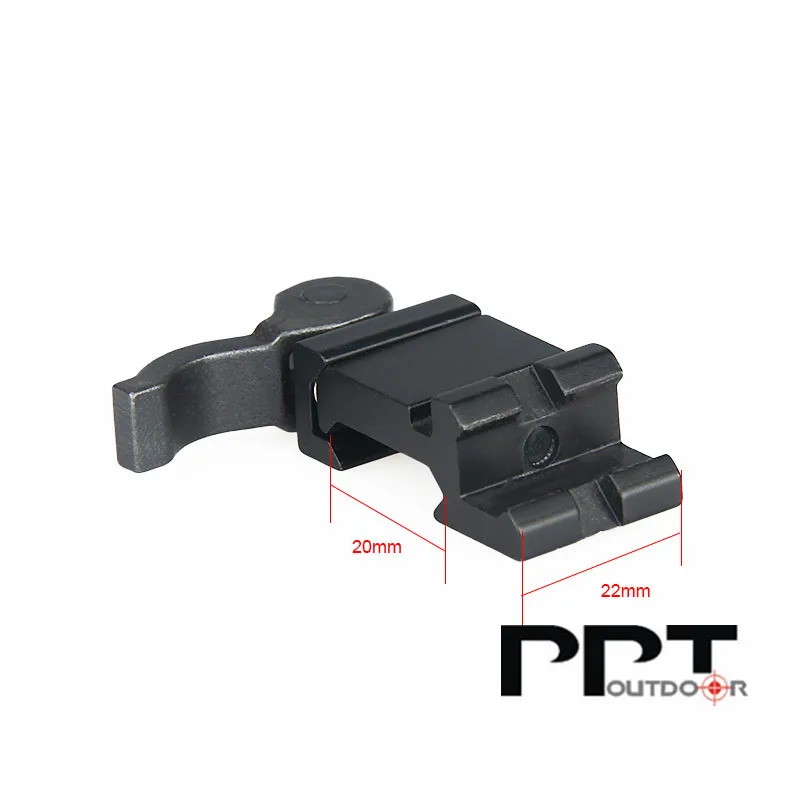 PPT Tri-Rail Single Slot Angle Mount с рычаг QD Material 6063 алюминиевая рейка 20 мм PP22-0224 | Спорт и