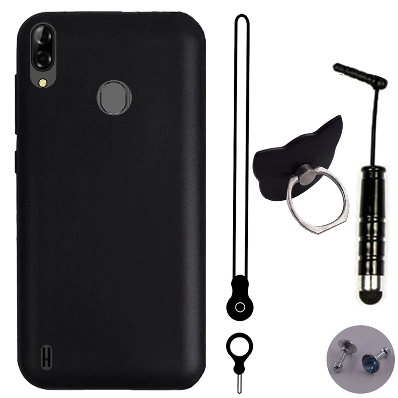 Защитный чехол iTien для Blackview A60 Pro 6 088 дюйма ремешок ручка с кольцом ТПУ силиконовый
