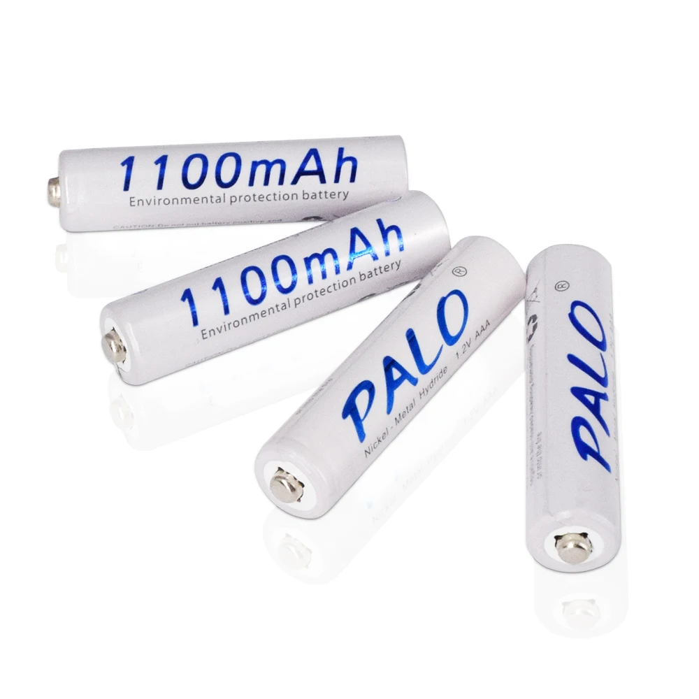 Аккумуляторная батарея PALO AAA 12 шт. 1100 мАч 1 2 В 3 А NIMH батареи для камеры MP3 mp4