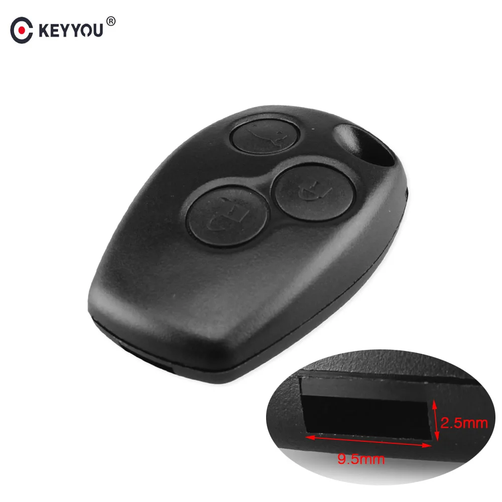 KEYYOU 3Bt чехол для ключей Renault Duster Logan Fluence Clio Vivaro Master trafect Kangoo Megane Лагуна корпус