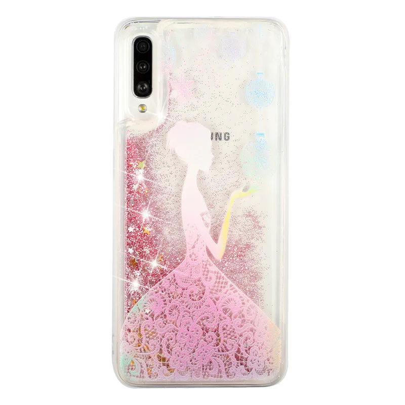 Мягкий чехол для Samsung Galaxy A50, чехол для Samsung A10 A20 A30 A40 A50 A70 M10 M20 M30, блестящий чехол с динамической жидкостью - Цвет: H