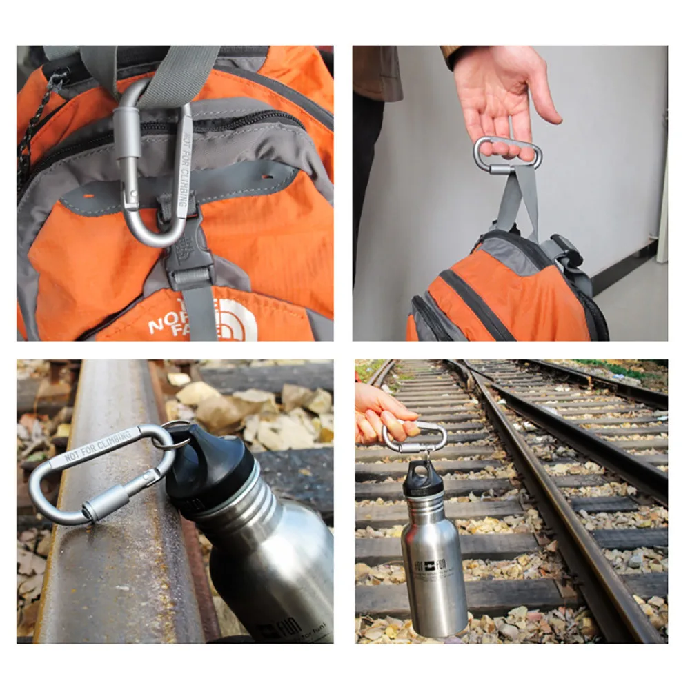 Карабин винтовой замок крючок для бутылки с пряжкой висячий брелок ключей