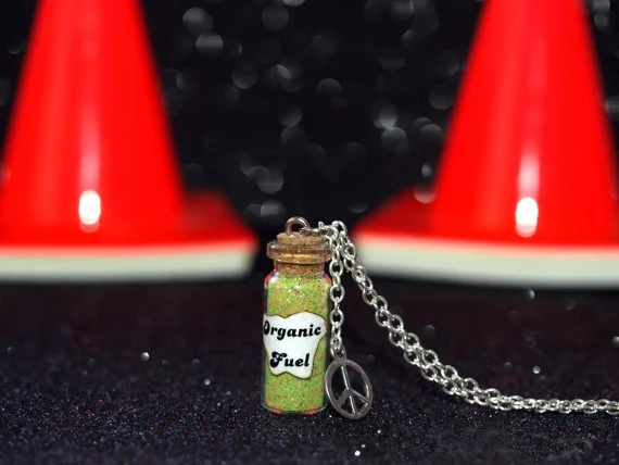 12 шт./лот ожерелье в виде машинок из филмора на органическом топливе и знак мира
