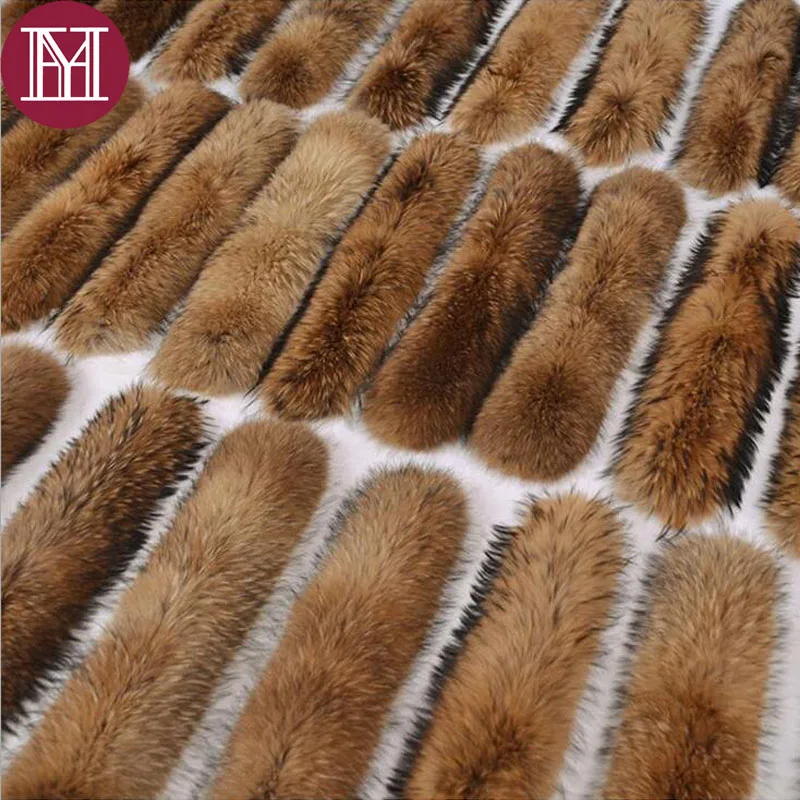 Новое поступление брендовый зимний воротник из 100% натурального меха енота