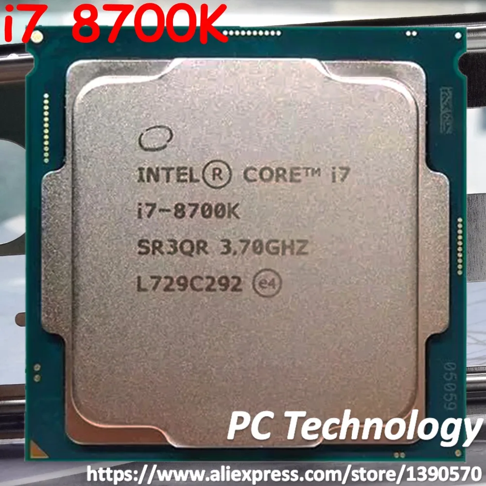 

Original Intel CPU Core 8 series i7-8700K Processor i7 8700K 3.70GHz 12M 6-Cores Socket 1151 free shipping