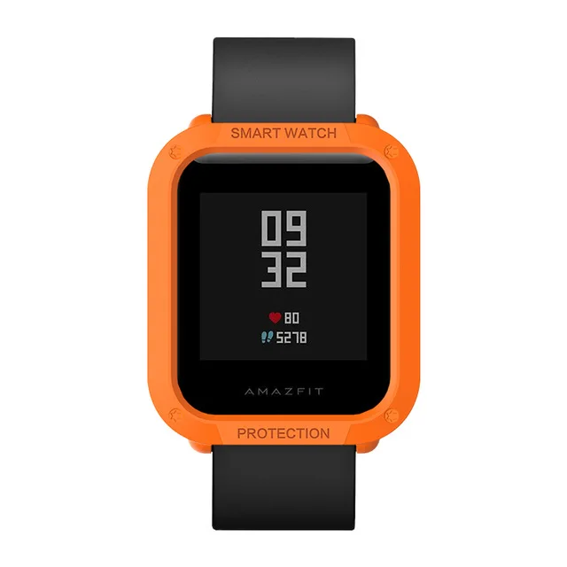 Защитный чехол для часов SIKAI PC для Xiaomi Amazfit Bip BIT PACE Lite Youth Watch Cover Shell для Huami Amazfit Bip Smartwatch - Цвет: Orange