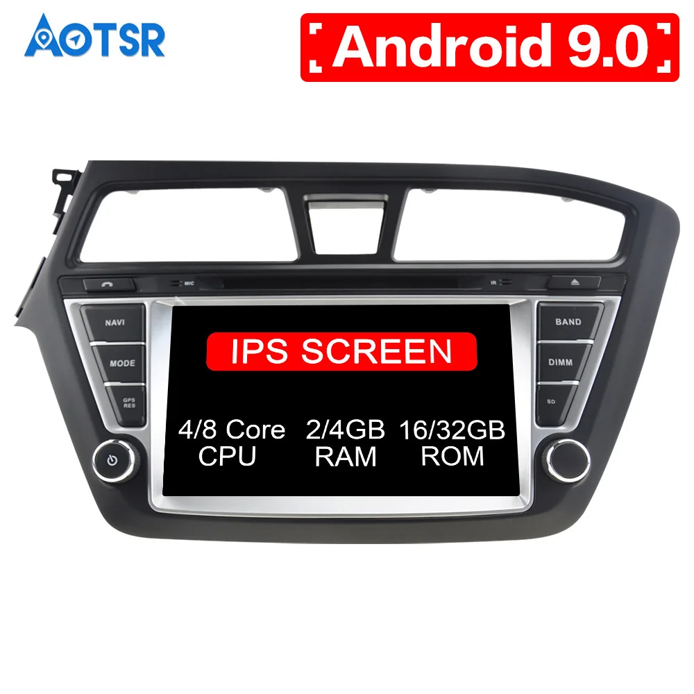 

Android 9.0 8 core Car DVD CD player GPS Navigation For HYUNDAI I20 2014-2017 Multimedia system 2 din radio Auto radio Stereo