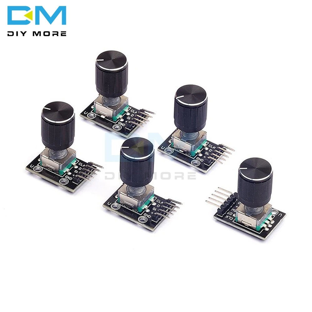 5 шт. KY-040 360 градусов Поворотный модуль кодировщика для Arduino макетной платы кирпичный переключатель с контактами с половинными отверстиями
