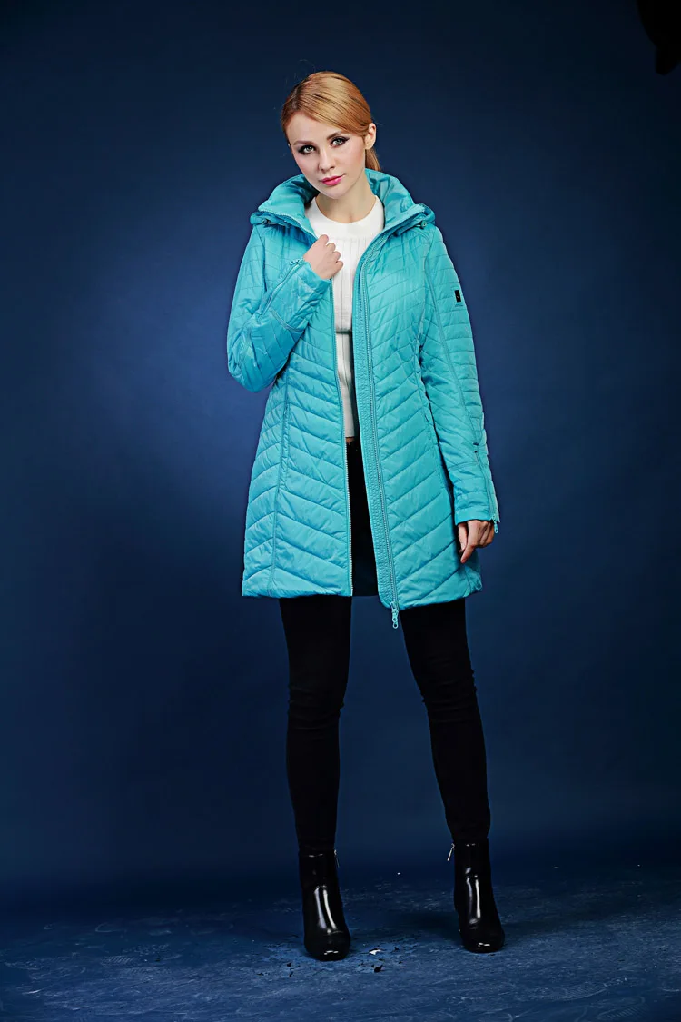 Осенне-зимняя куртка с капюшоном Европейский и американский бренд женское