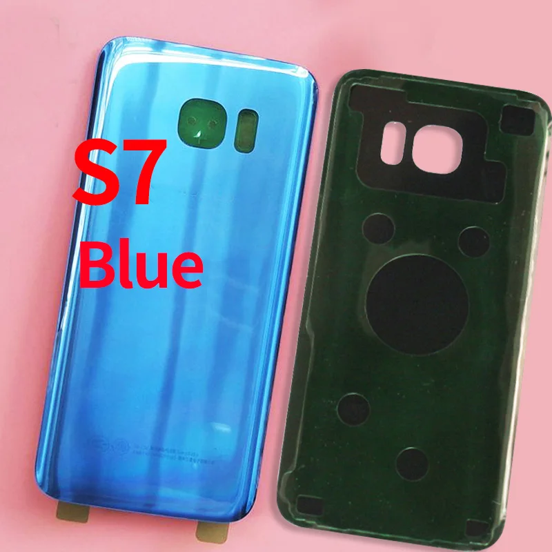 10 шт. для SAMSUNG Galaxy S7 Edge G930F G935F Задняя стеклянная крышка батарейного отсека задняя