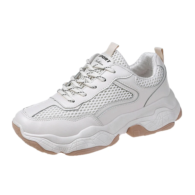 Xiaying Smile Spring Autumn designer shoes for women lace-up running shoes women PU MESH women sneakers comfortable sport shoes