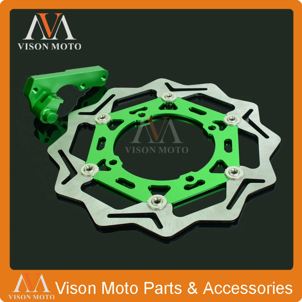 CNC 270 мм плавающие тормозные диски + кронштейн для Kawasaki KX125 KX250 06 08 KX250F KX450F 15 KLX450R 07 09
