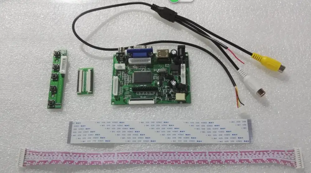 Универсальная плата контроллера VGA 2AV 50PIN TTL LVDS модуль монитора для Raspberry PI LCD AT070TN90