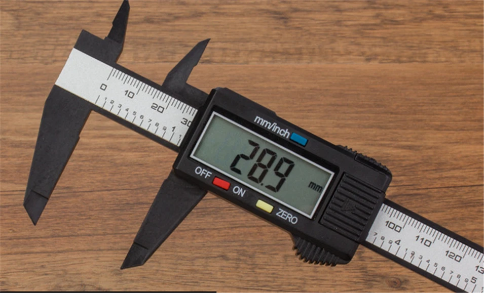 

2017 Explosion Models Free shipping 150mm 6inch LCD Digital Electronic Carbon Fiber Vernier Caliper Gauge Micrometer