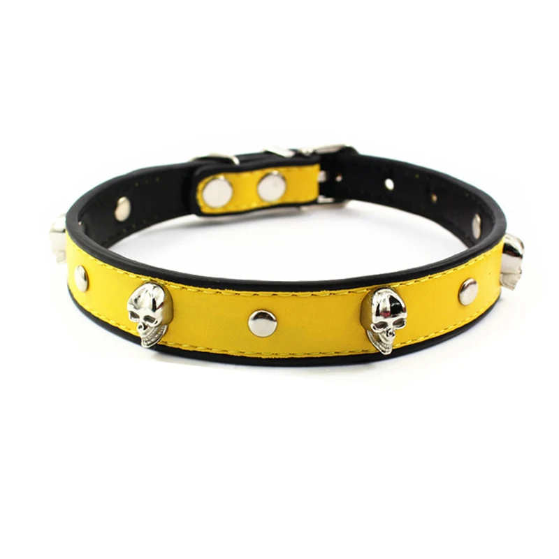Аксессуары для домашних животных из цинкового сплава кожаный ошейник собак