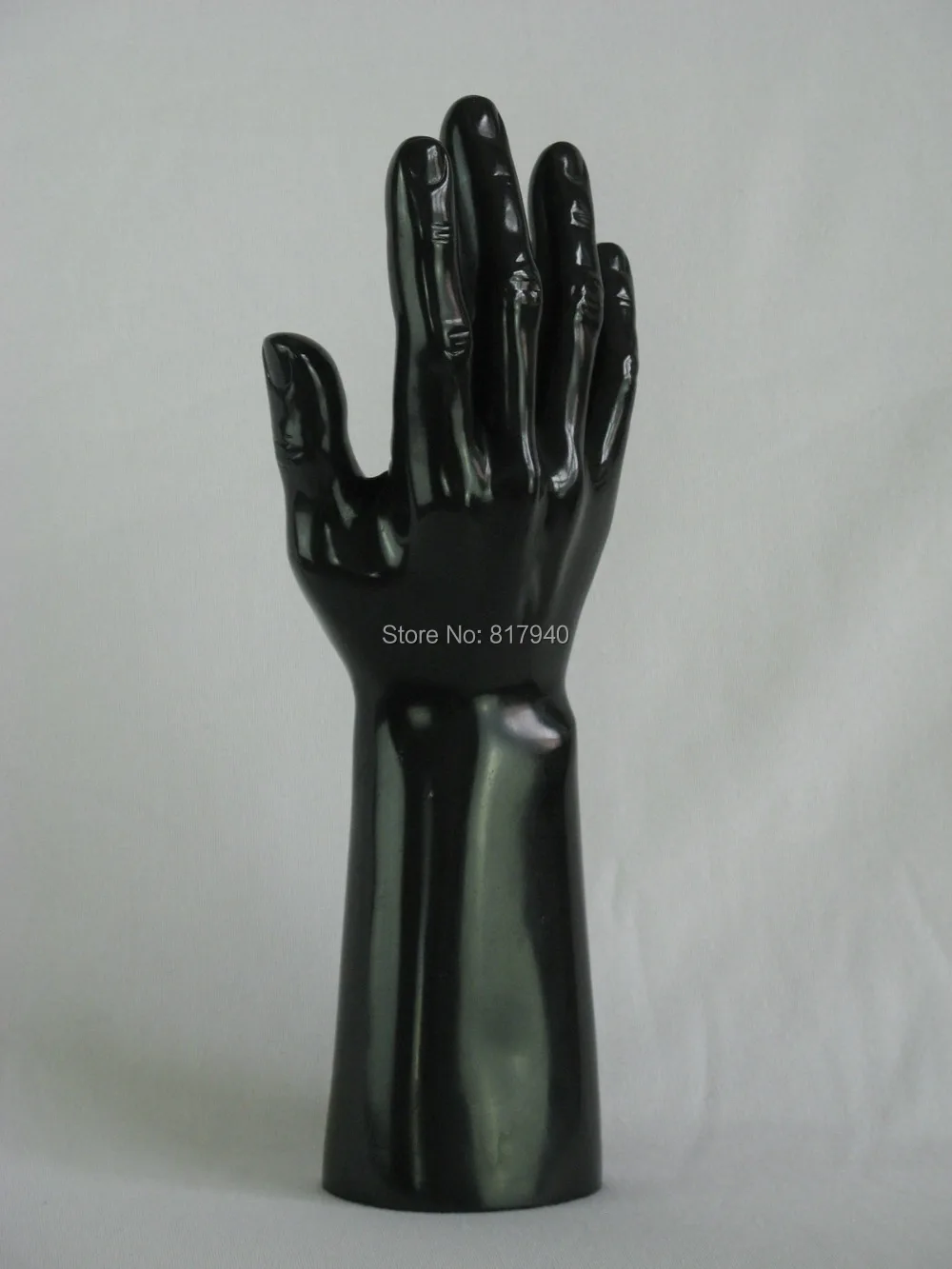Акция! высокое качество черный реалистичной пластиковые мужской манекен рук