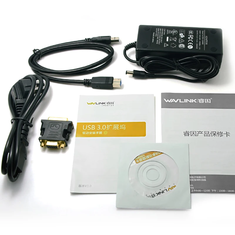 Внешняя док станция USB 3 0 для ноутбука с двойным видеодисплеем стандартная Full HD