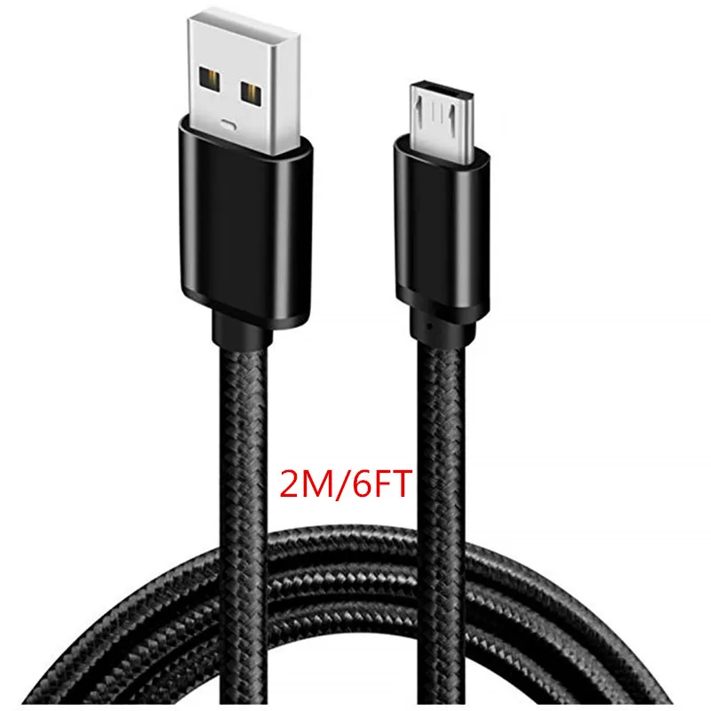 QC 3,0 USB зарядное устройство 18 Вт Быстрая Зарядка адаптер и mi cro usb type C кабель для samsung S10 A50 Xiaomi mi 8 lite 5 красный mi 6 Note 7 телефон - Тип штекера: only 2M Micro usb