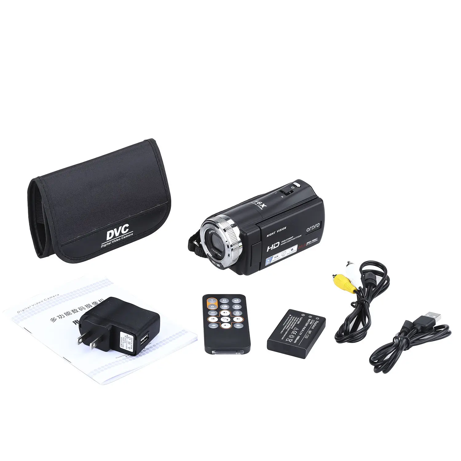 ORDRO HDV V12 3 0 &quotЖК дисплей 16X цифровой зум 1080P Full HD Цифровая видеокамера инфракрасная