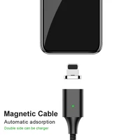 accezz magnetic cable charging sync data cable with led lighting for iphone x 7 8 plus xs xr micro usb type c for samsung 1m 2m