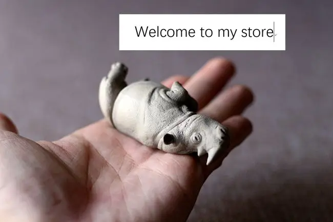 

pvc figure toy simulation animal mode Sleeping rhino