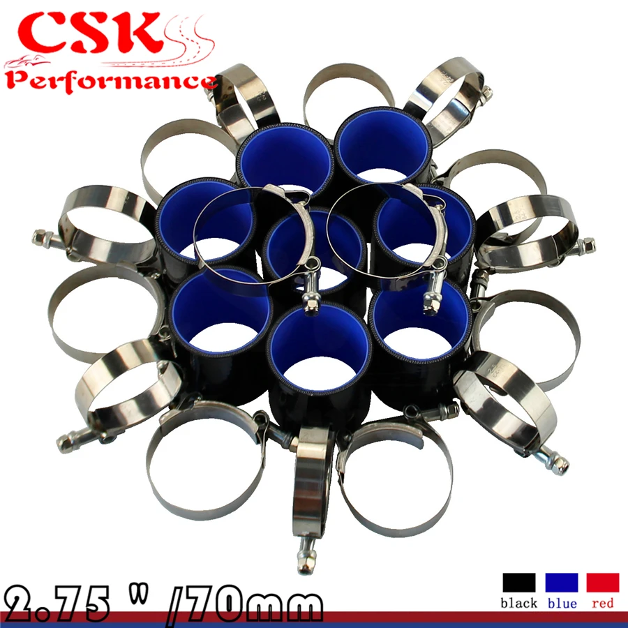 1kit x турбо интеркулер труба 2 75 &quotхромированный алюминиевый трубопровод + T-CLAMPS