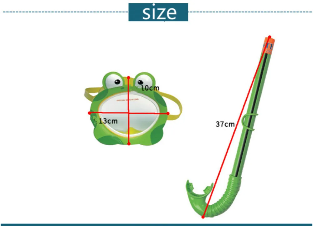 Детская незапотевающая Складная маска для подводного плавания DMAR Frog|Маски