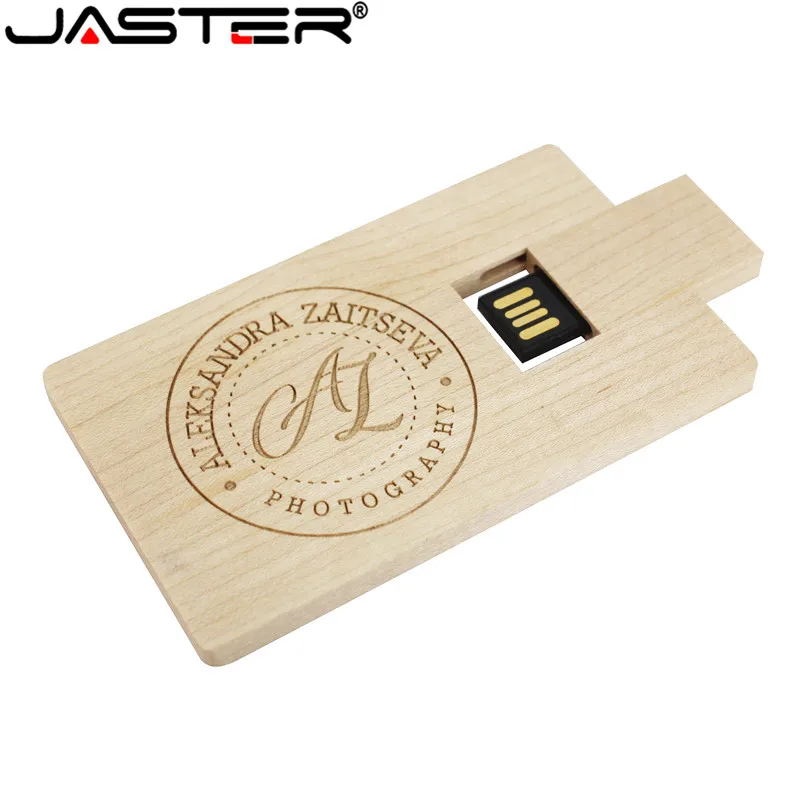 Флэш накопитель JASTER под заказ флэш Usb деревянная Флэшка 8 ГБ 16 32 (бесплатный