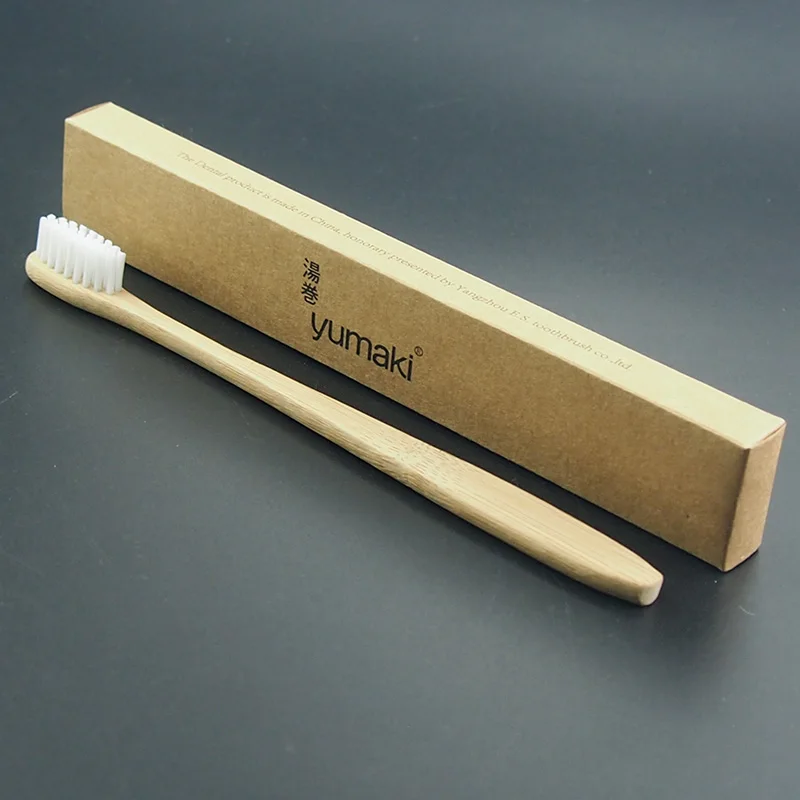 DR. PERFECT 6 шт./лот тонкая Ультрамягкая бамбуковая зубная щетка для шеи Экологичная