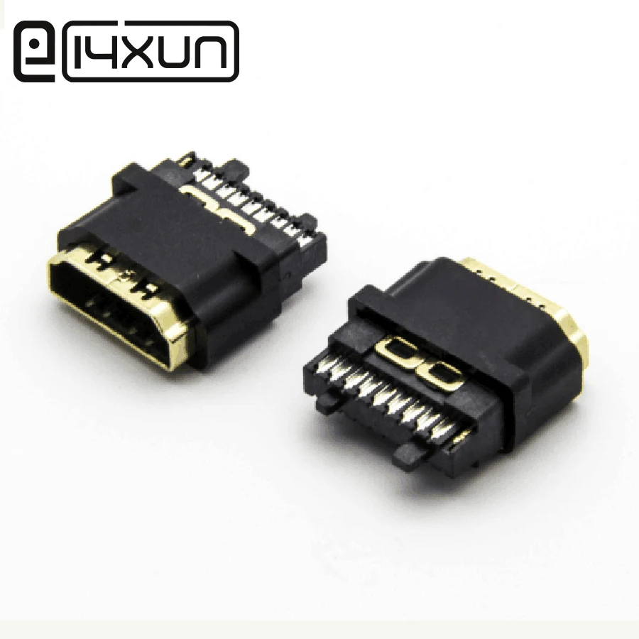 1 шт. HDMI 19P позолоченный женский разъем цифровой HD разъем с крышкой сетевой телеприставки вилки запчасти