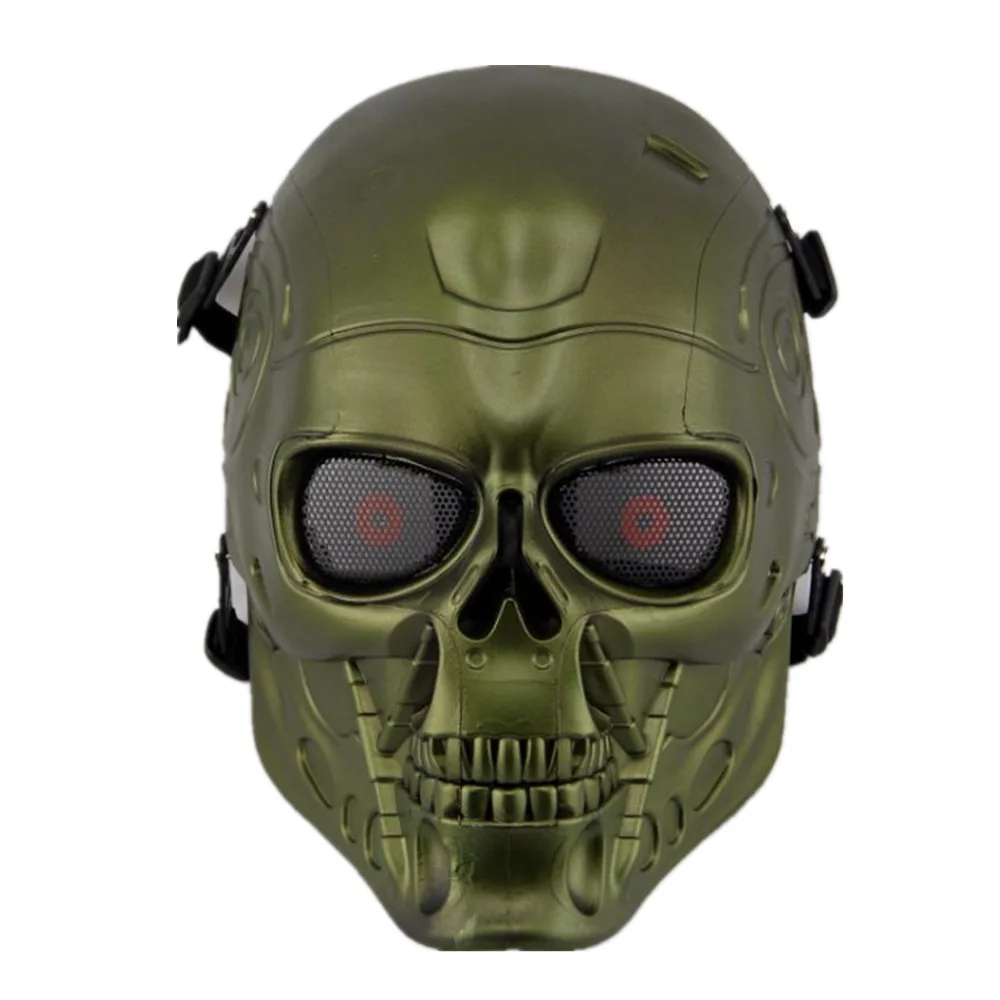 Тактический Череп Маска на лицо военные терминатор поле маска CS для лица
