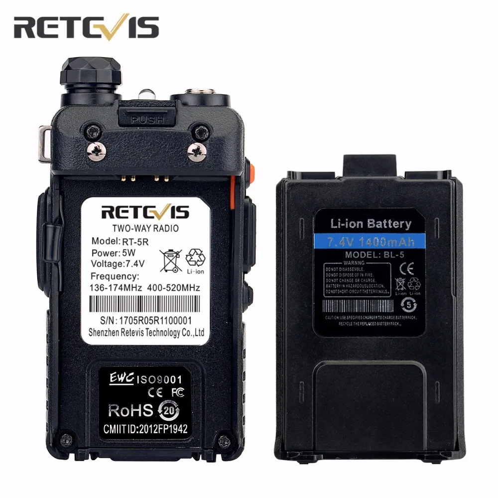 4X команды удобное Радио Walkie Talkie трансивер Retevis RT 5R 5 Вт 128CH сканирование голоса FM
