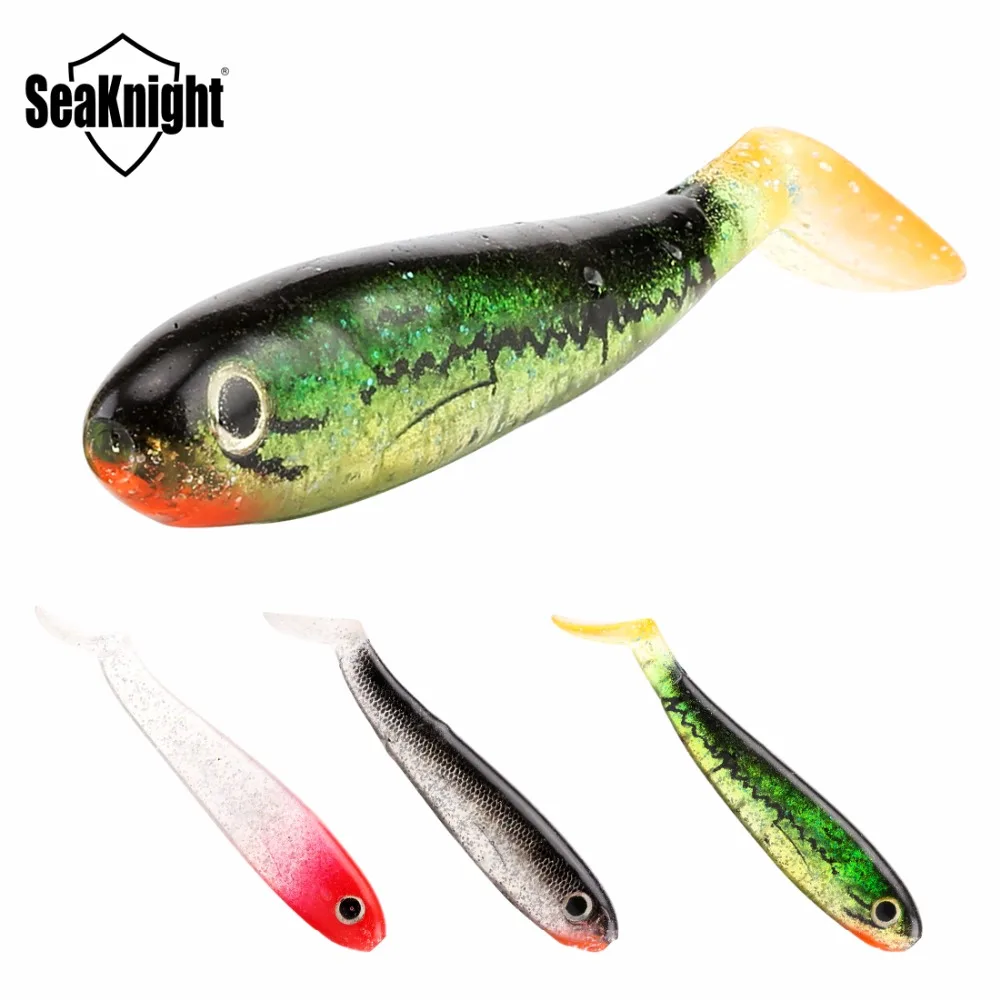 SeaKnight мягкая lure18 шт/партия SL013 рыболовная приманка 3 дюйма/76 мм 7 4 г Супер