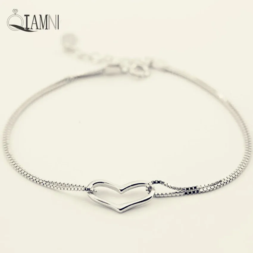 QIAMNI подарки на день Святого Валентина подвеска в виде сердца женское свадебное