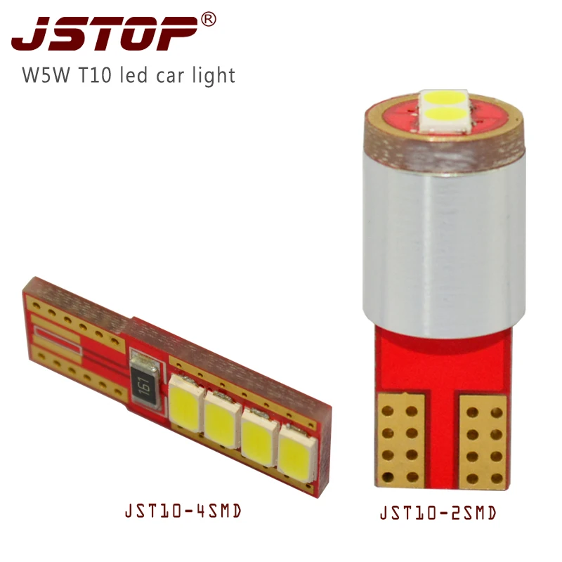 

JSTOP led reading lights t10 w5w super bright 3030smd 12VAC car bulbs 6000k high quality lamps automobile 194 led reading lamps