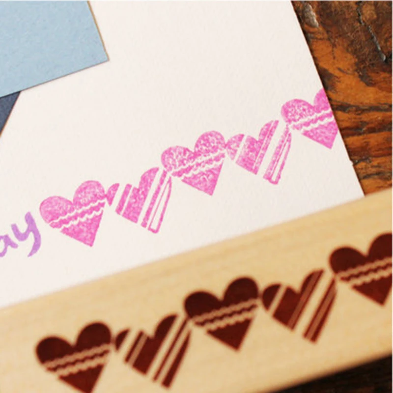 XINAHER vintage strip wooden rubber stamp Kids DIY Handmade Scrapbook Photo Album students Stamp Arts Crafts gifts | Дом и сад