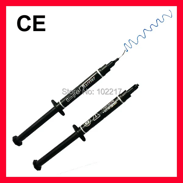 100 шт. 3 мл отбеливающие десны с двумя насадками|gingival barrier|gum damteeth whitening |