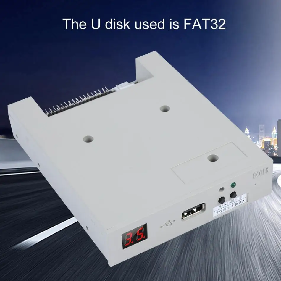 SFR1M2-FU 1,2 MB USB SSD флоппи-накопитель эмулятор Встроенная память Plug and Play Простая установка для плоских вязальных машин