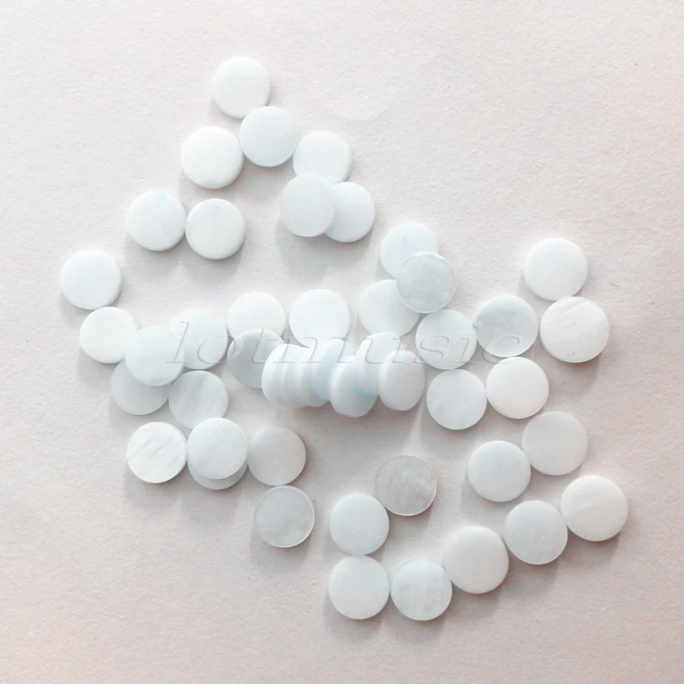 50 шт. 6 мм белая жемчужная раковина в горошек для гитарной доски | Спорт и