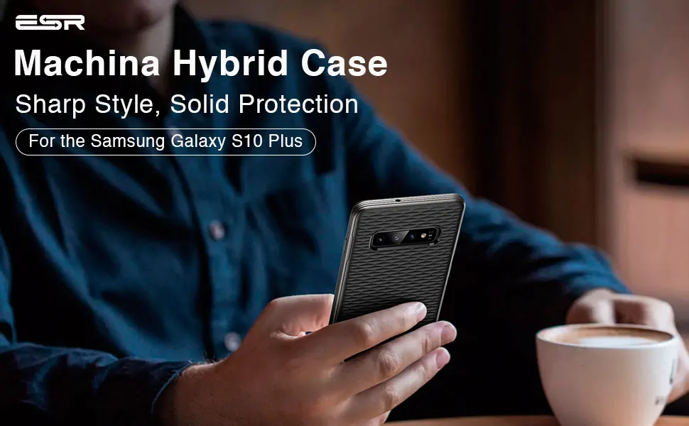 Чехол ESR для samsung Galaxy S10 Plus, TPU+ PC чехол, тонкий гибридный дизайн, водоотталкивающая текстура, бампер для телефона samsung S10 Plus