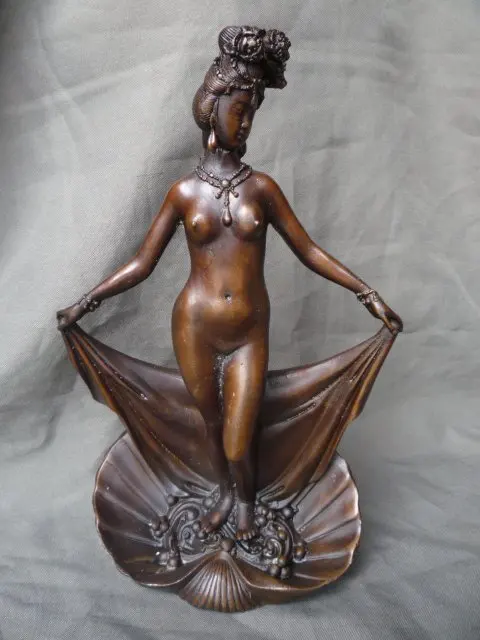 

collections Old Chinese Statue of Liberty of Oriental brass statue,Free shipping