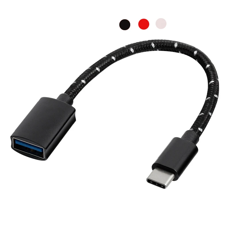 Кабель адаптер Type C OTG USB 3 1 Male To 0 A Female для Samsung One Plus MacBook USBC OTG|Переходники и