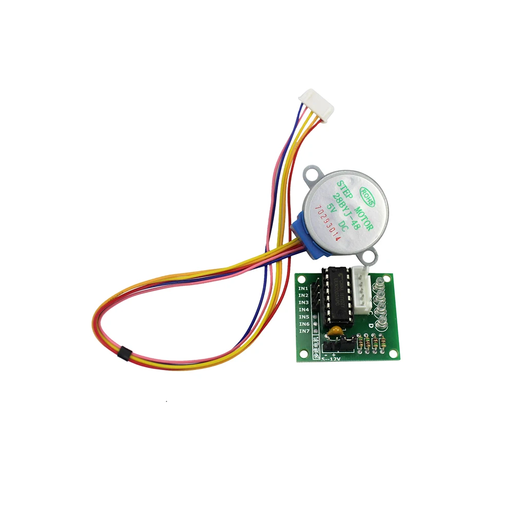 Thinary Electronic 28BYJ 48 5 в 4 фазы DC шестерни шаговый двигатель + ULN2003 плата драйвера для