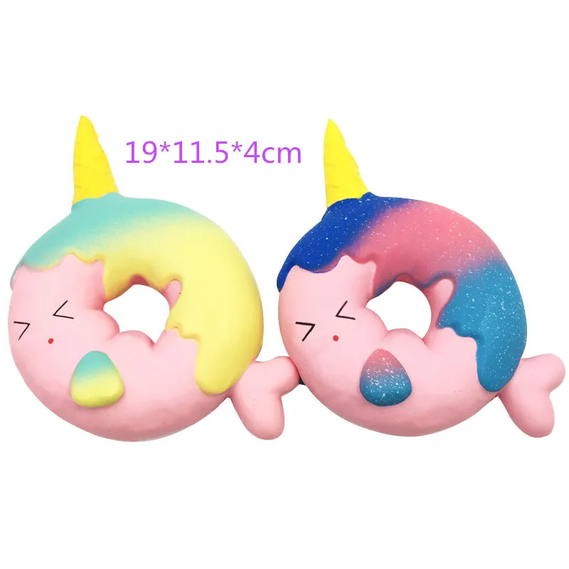 Пенополиуретан мягкий Jumbo Kawaii Единорог Мягкий торт мороженое кекс булочка медленно поднимающийся снятие стресса сжимает детские игрушки Рождественский подарок