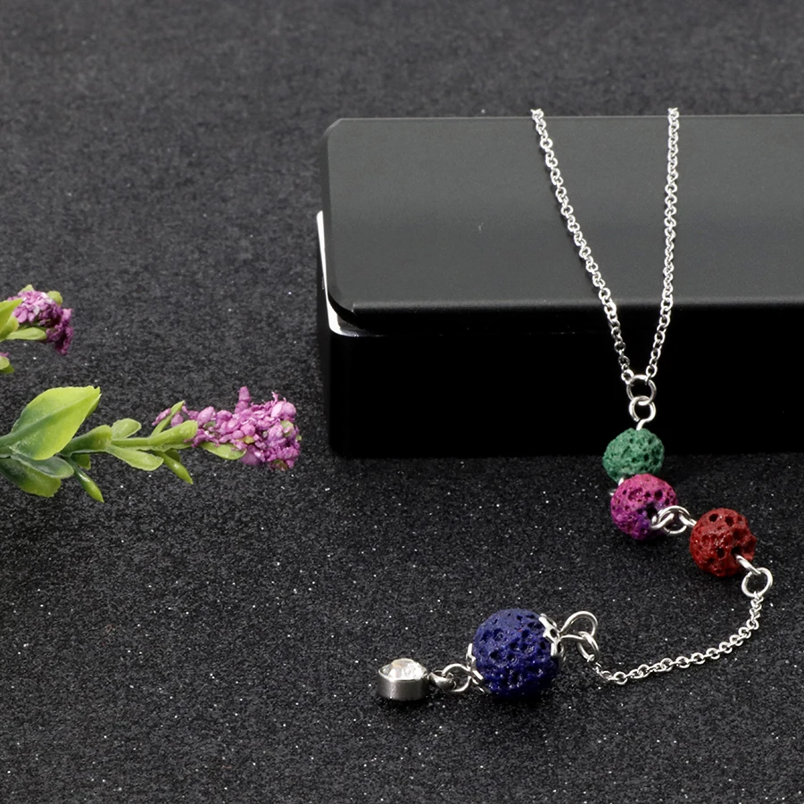 316L нержавеющая сталь Лава камень ароматерапия Античный Винтаж свечение диффузор