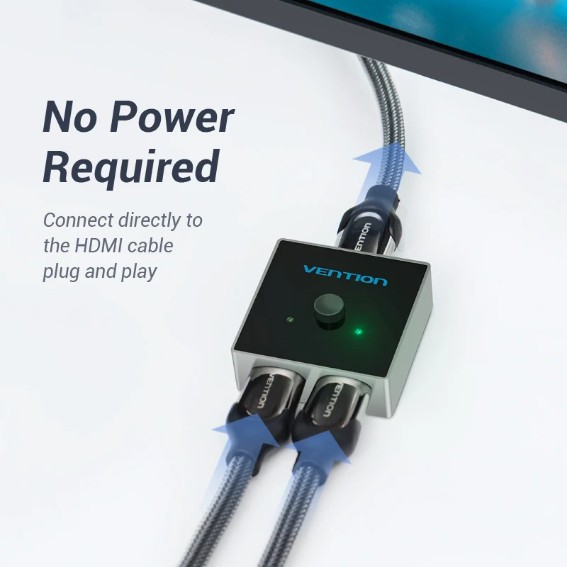 Vention HDMI Разветвитель переключатель 2 0 4K двойного направления 1x 2/2x1 адаптер в 1