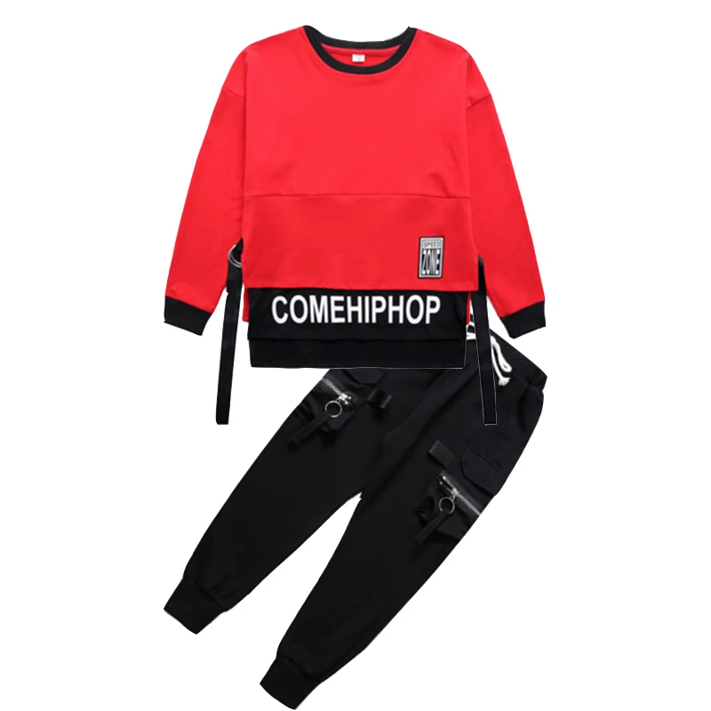Suit 4 Модный комплект одежды для детей; детская Одежда для танцев в стиле хип-хоп; костюм в стиле джаз и хип-хоп для мальчиков и девочек; костюмы для уличных танцев - Цвет: Suit 4
