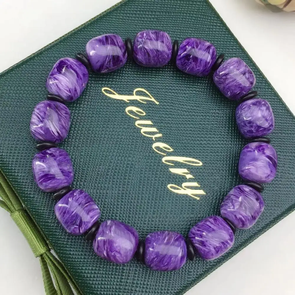Подлинные натуральные фиолетовые драгоценные камни Charoite круглые свободные