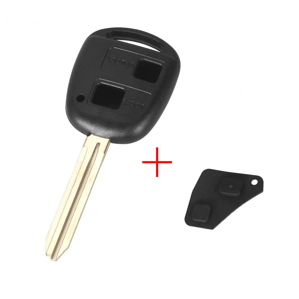 Чехол KEYYOU для автомобильного пульта дистанционного ключа для Toyota Yaris Prado Tarago Camry Corolla 2/3 кнопки лезвие toy43 чехол для автомобильного ключа