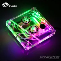 5V3PIN RBW (A-RGB) Bykski водоблок для процессора cpu-XPR-A-V2 для INTEL LGA1150 1151 1155 1156 2011X99 черный серебристый RGB поддержка GND водяного охлаждения - Цвет лезвия: 5V3PIN RBW (A-RGB)